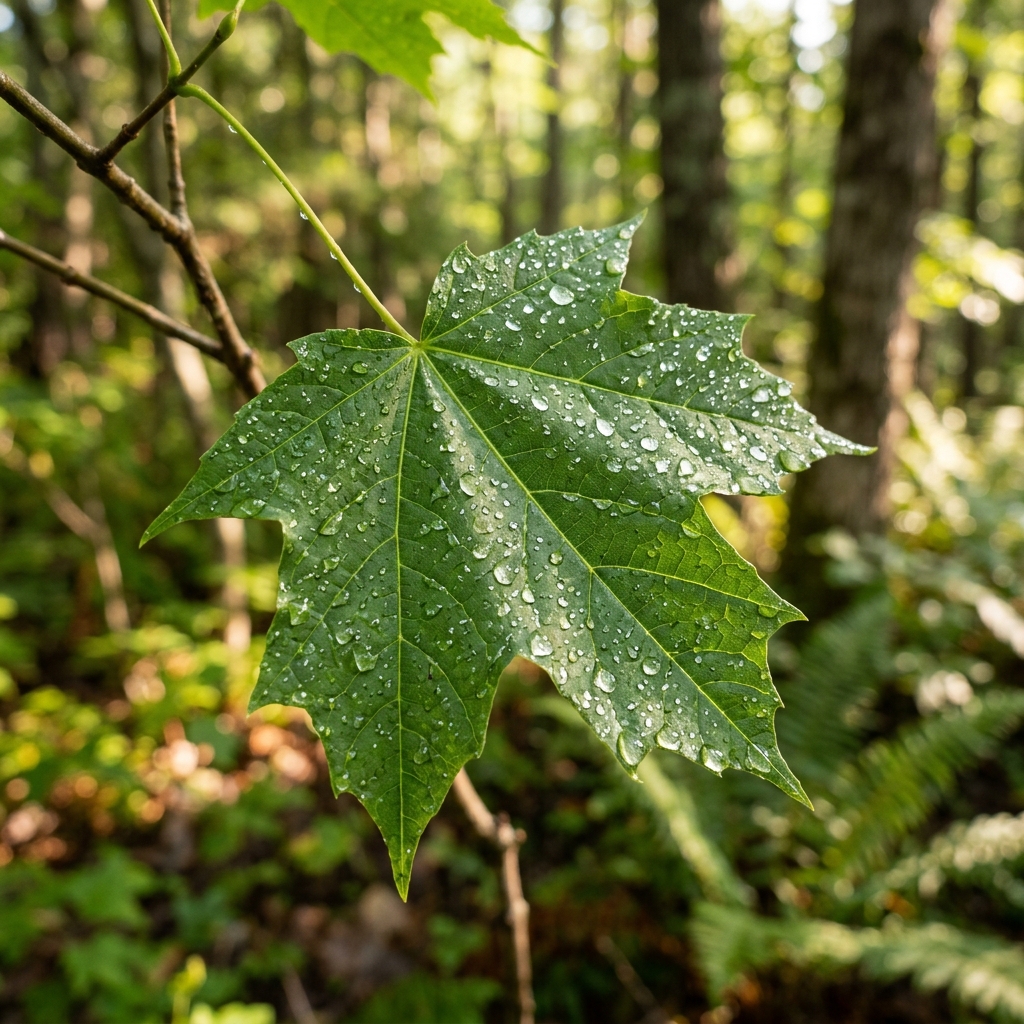 Sugar Maple leaf scan